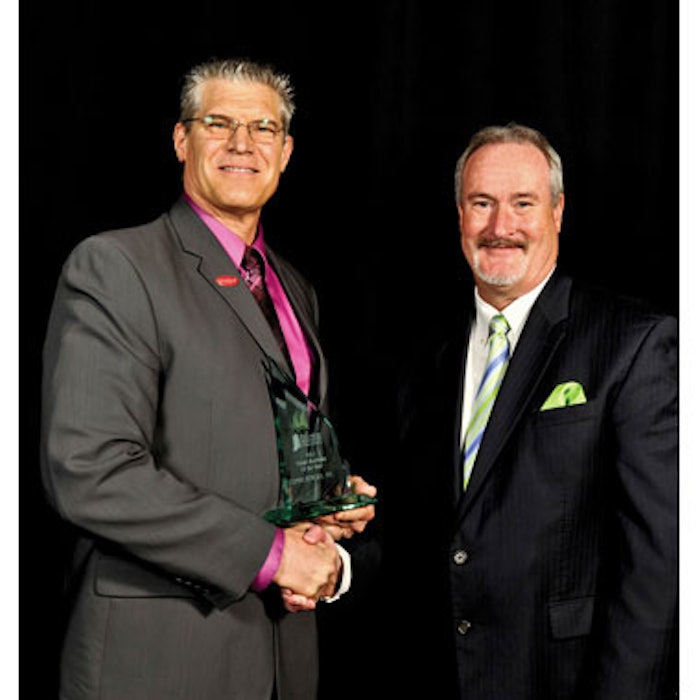 Dr. Carl Thornfeldt accepts the Small Business of the Year Award