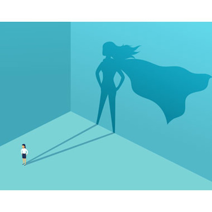 Female Hero with Cape