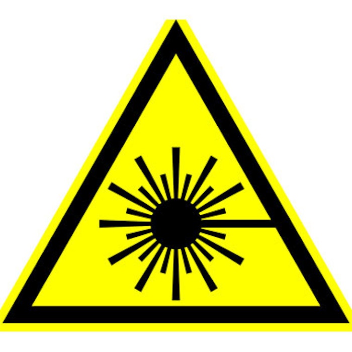 Laser in Use Sign