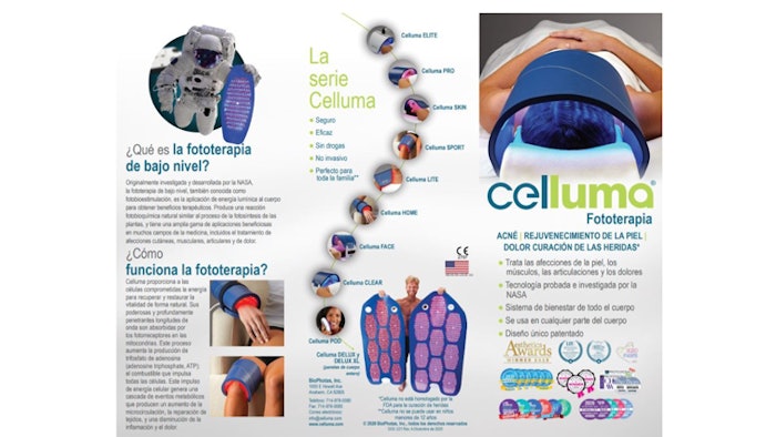 Celluma Light Therapy Spanish Brochure