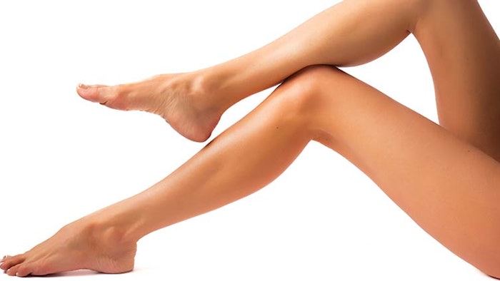 Woman's bare legs