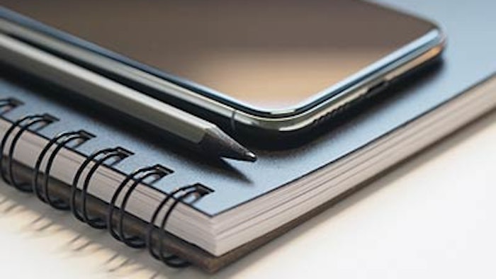 Notepad and phone
