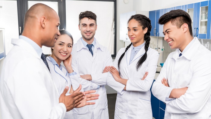 Group of young doctors