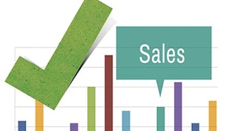 A graph that shows a boost in sales