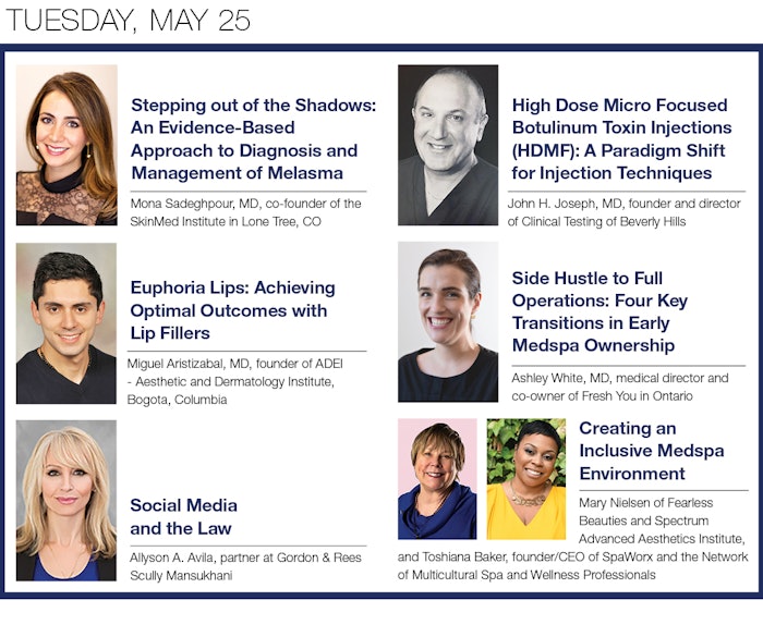 Face & Body with Medesthetics Advanced Education Speakers