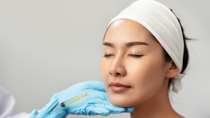 Woman getting fillers