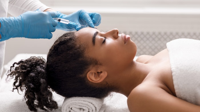 Post hoc analysis of botulinum toxin injection treatments in patients with and without skin of color.