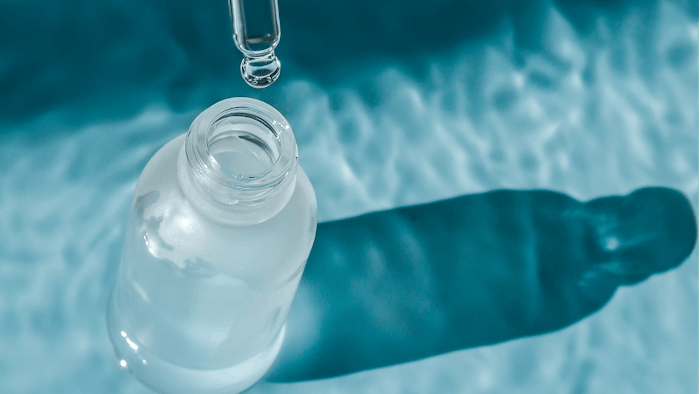 Hyaluronic acid and dropper
