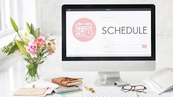 Computer with schedule up