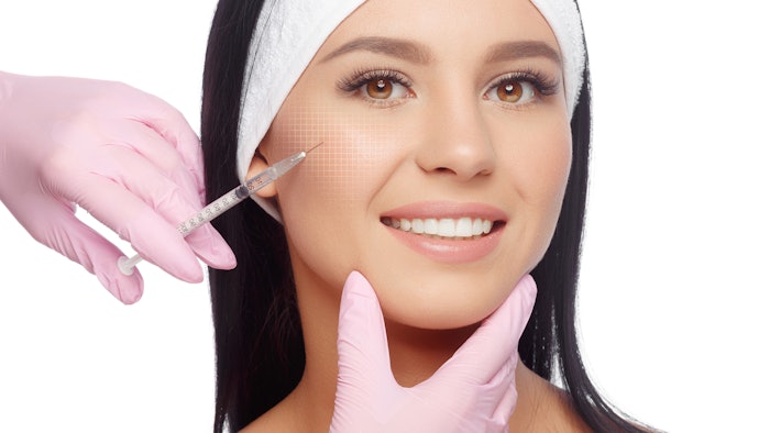 Woman getting injections