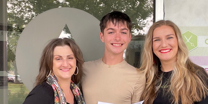 Gregorey Mettler, a student at Aveda Institute Des Moines, is the latest recipient of a Lexli Esthetic Scholarship.