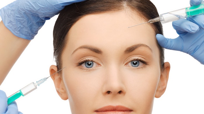 Woman getting multple injections