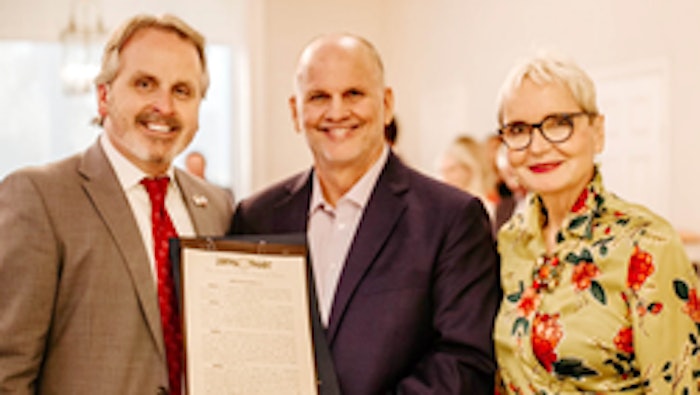 Dr. Larry Anderson pictured with Senator Bryan Hughes and Dr. Vukelja (Dr. Anderson’s wife).