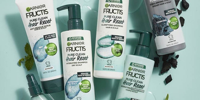 The Garnier Fructis Pure Clean Hair Reset collection includes six products focused on scalp health that ranges from in-shower to leave-in hair care, available exclusively at Walmart.