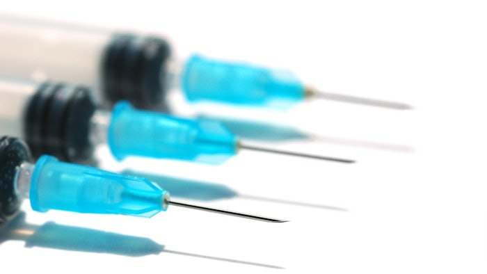 Researches quantified the extent of damage to needle tips following multiple dermal filler injections.