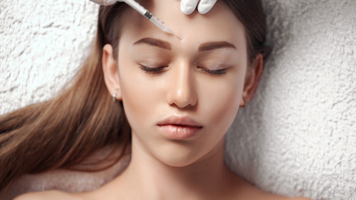 Young woman getting Botox