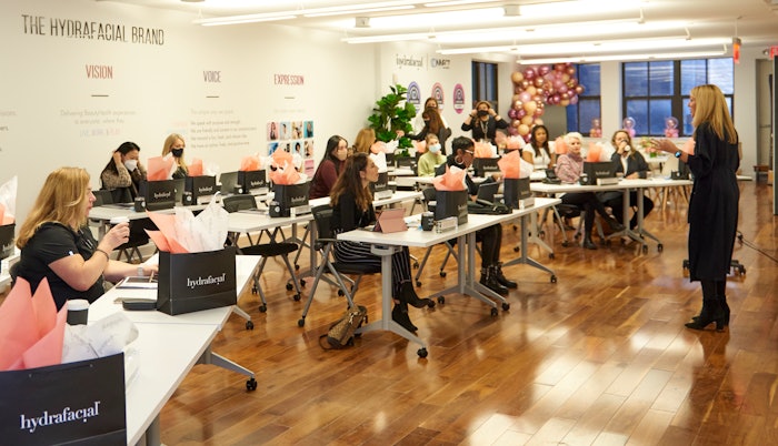 The experience center will host HydraFacial HFX courses, a two-day educational event for aestheticians.