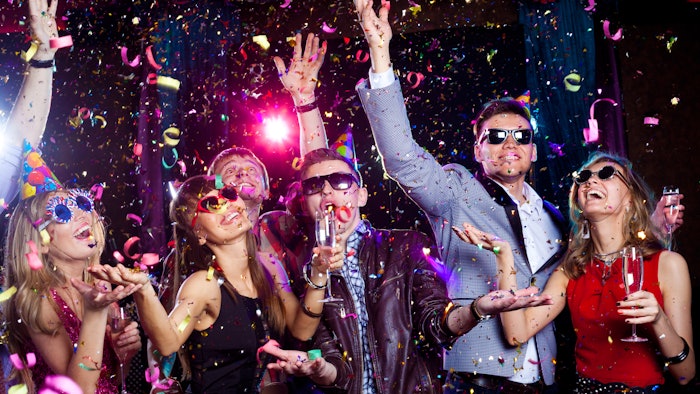 People celebrating at a party.