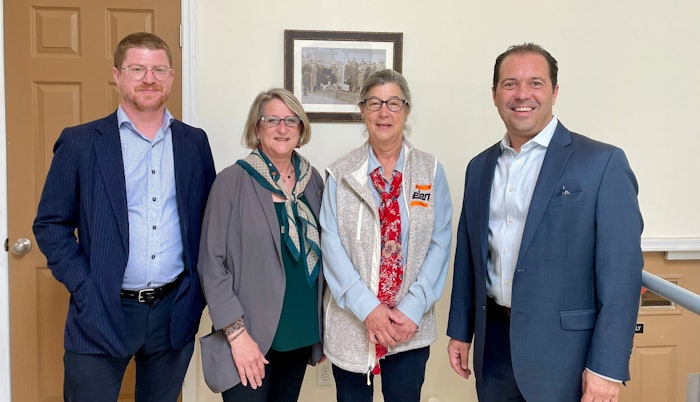 L to R: Elan's Arthur Kapp (sales manager), Julie Weisman (executive vice president), Jocelyn Manship (president) and David Pimentel (vice president of sales).