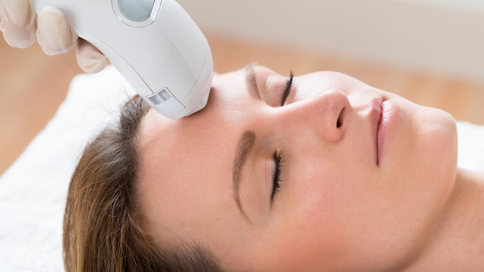 Women receiving an IPL treatment.