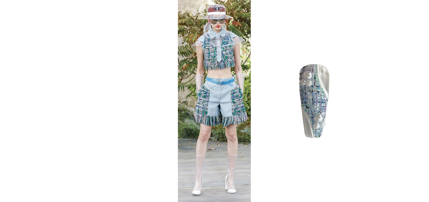 Inspired by Spring 2018; runway images courtesy of Andreea Angelescu; nails courtesy of Taylor Watson