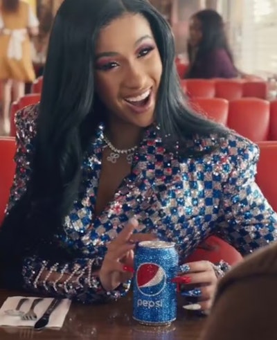 Cardi B's sports a patriotic manicure created by Jenny Bui