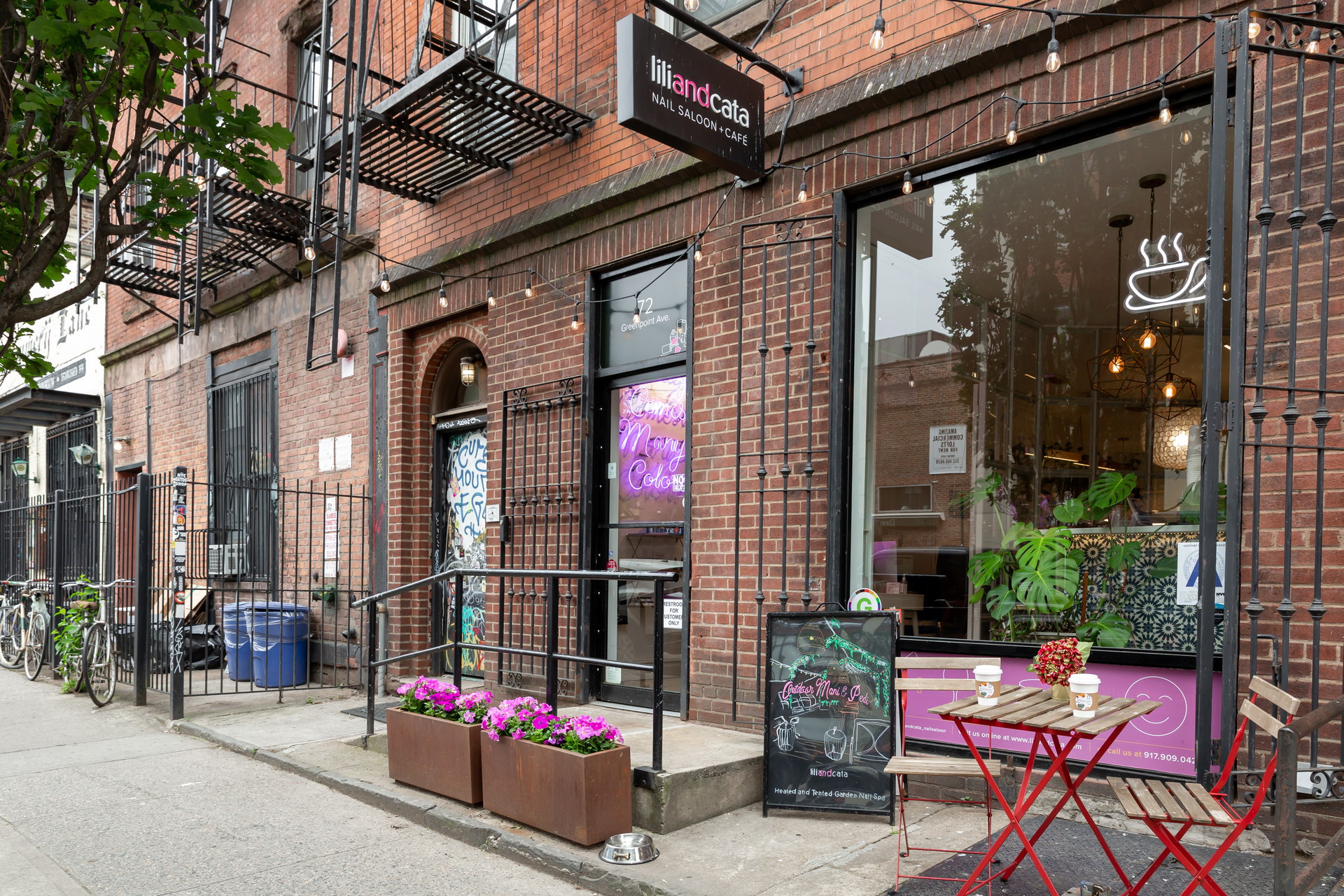 The outside of Lili and Cata in NYC.