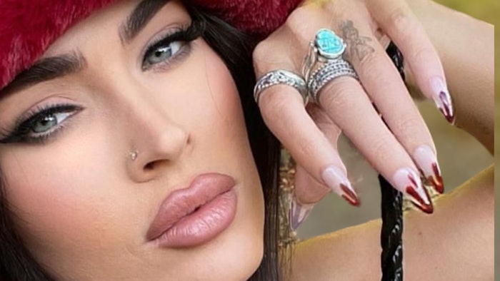 Megan Fox rocks a blood drip mani for Halloween 2022