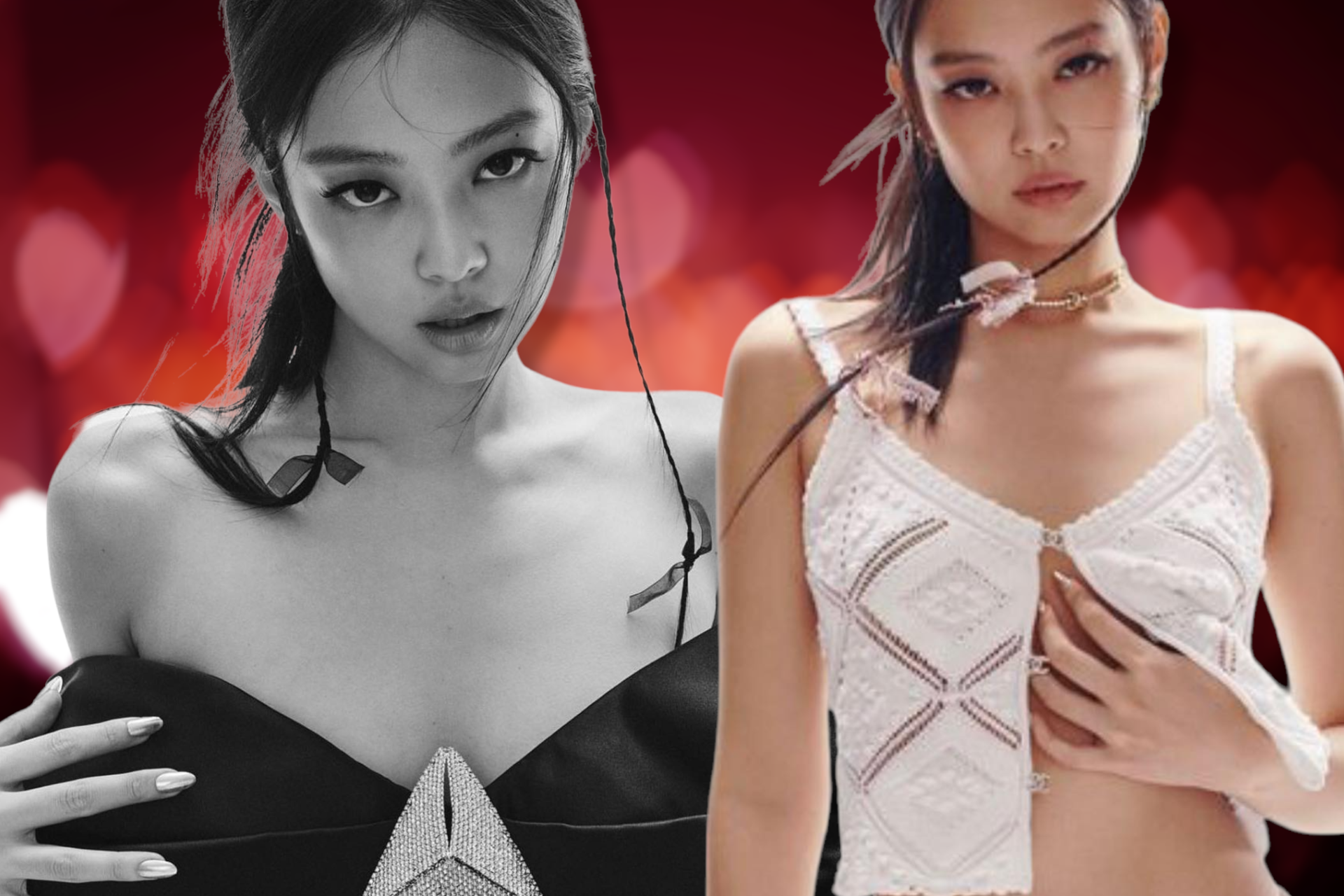 Chaun Legend styled Elle Magazine cover nails for BLACKPINK's Jennie Kim.