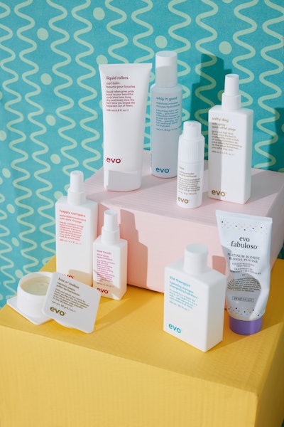 The products featured in evo hair's 'Unlimited' campaign.