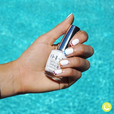 Multi-Colored Dot French