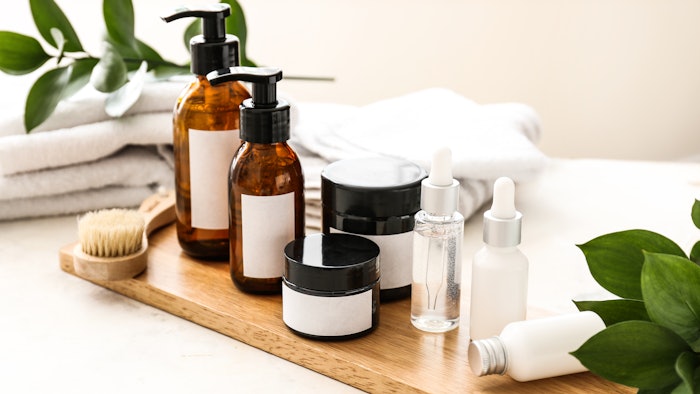 spa retail and personal care products on a table