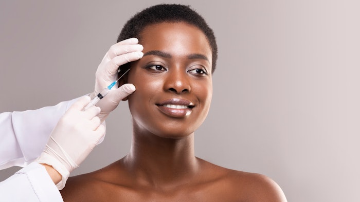 black woman receiving botox injectable