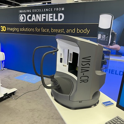 Canfield displays its VISIA-CR facial imaging device.