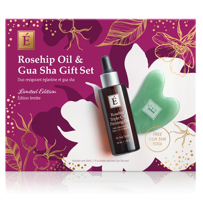 Éminence Organic Skin Care's Rosehip Oil & Gua Sha Gift Set