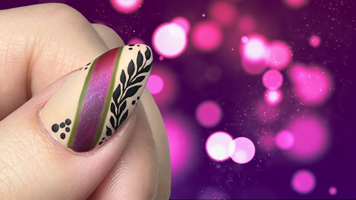 Perfect for the fall season, nail artist Hope Jung shares how to create abstract ombré nail art using products from Light Elegance.