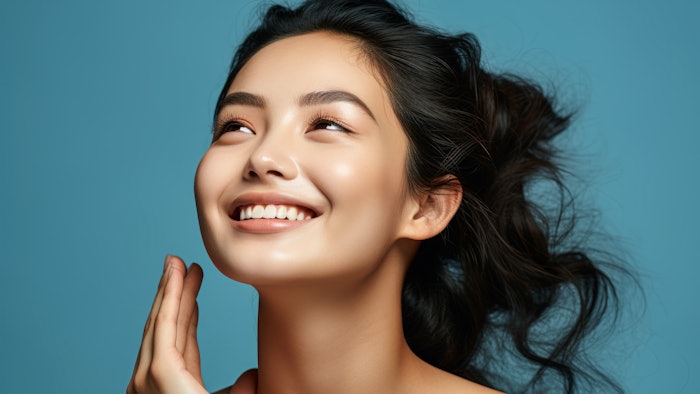 The Benefits of Hydration: A Woman's Portrait with Glowing, Dewy Skin