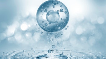 Bubble with skin care technology over water