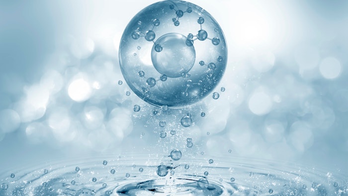 Bubble with skin care technology over water