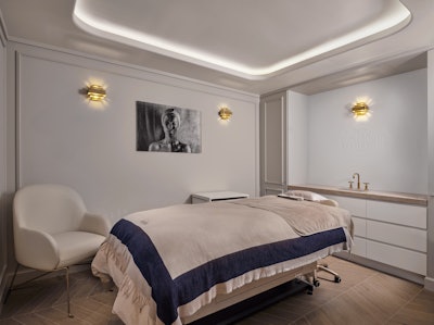 Treatment room at Biologique Recherche's Boston Ambassade