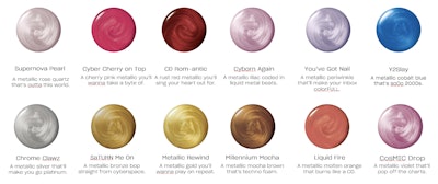 GelColor and Nail Lacquer shades.