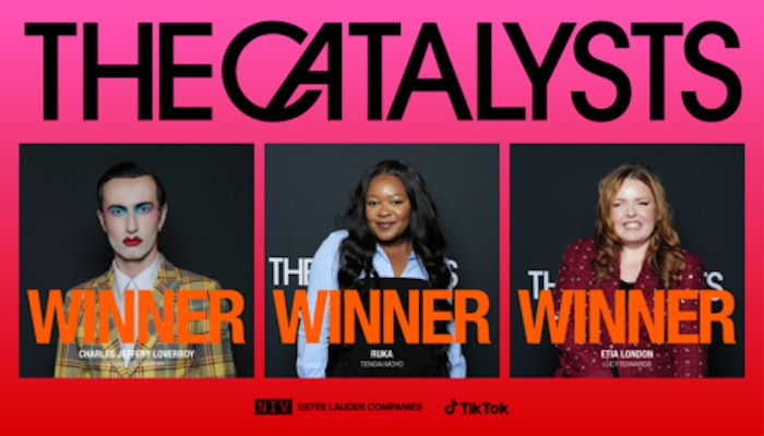 2024 Winners of the The Catalyst Program from The Estee Lauder Companies, NIV, and Tiktok.