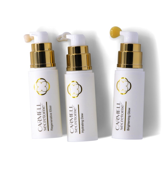 Carmell Cosmetics has developed a bio-aesthetic skin care range—the Carmell Secretome— to replenish the natural building blocks of the skin by harnessing PRP.