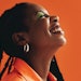 Beautiful Black Woman Long Braids Bright Cosmetics Smiling And Happy