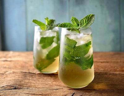 When formulating beverages, flavorists may find that a water-soluble mint extract is preferable to terpene-less mint options.