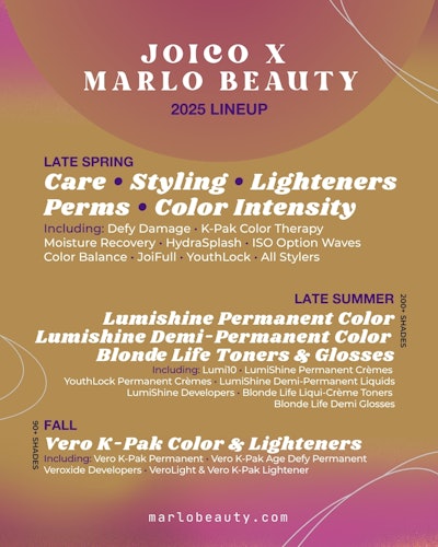 The Joico line will be released in three curated phases throughout 2025.