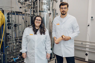 From left: ÄIO founders Nemailla Bonturi and Petri-Jaan Lahtvee.