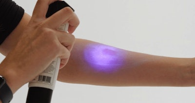 Michael Kerwin started to experiment with different solutions and found that the best way to check sunscreen application is using UV light and fluorescence.