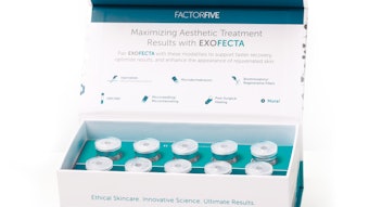Exofecta combines exosomes, human stem cell growth factors, and copper peptides in a hyaluronic acid base to enhance skin recovery after procedures.