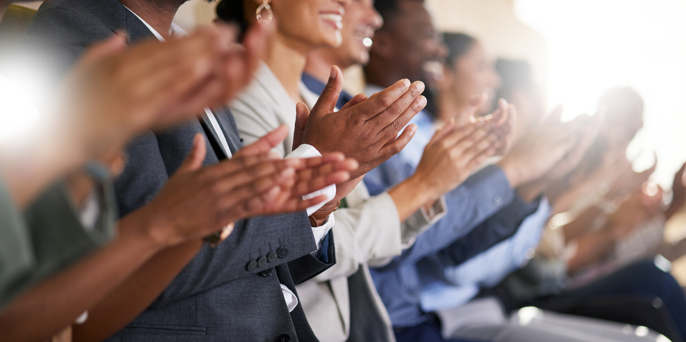 Conference Attendees Clapping Audience Adobe Stock 609814551